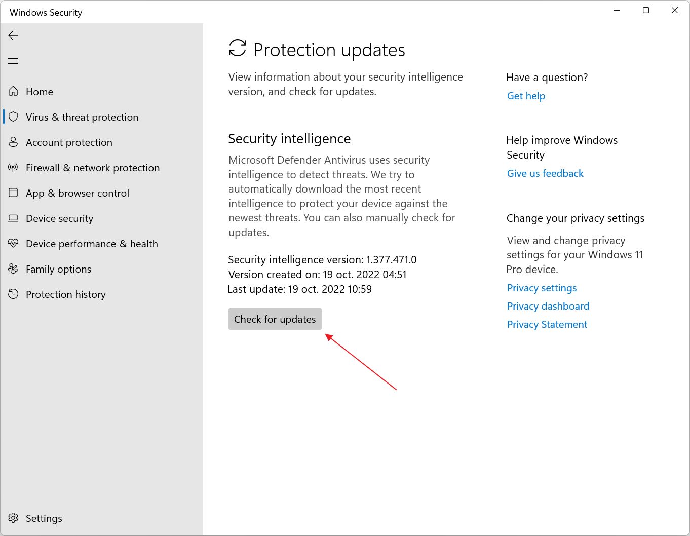 aggiornamenti della protezione di sicurezza di windows controlla gli aggiornamenti