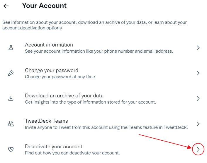 twitter deactivate your account