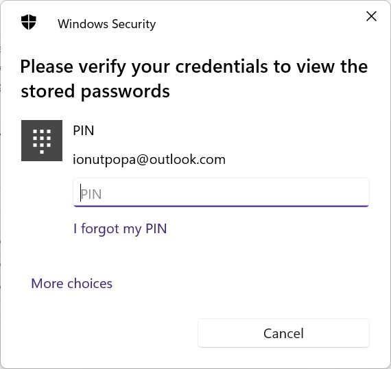 windows credential manager saklanan parolaları görüntülemek için kimlik bilgilerinizi doğrulayın