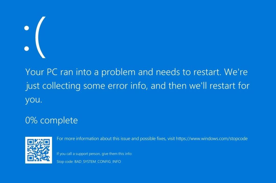 How to Fix Bad System Config Info Blue Screen Error in Windows