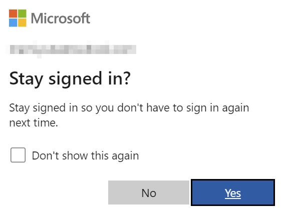 microsoft account stay signed in