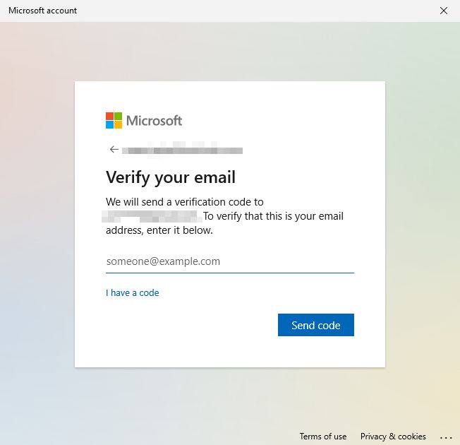 microsoft account verify your email