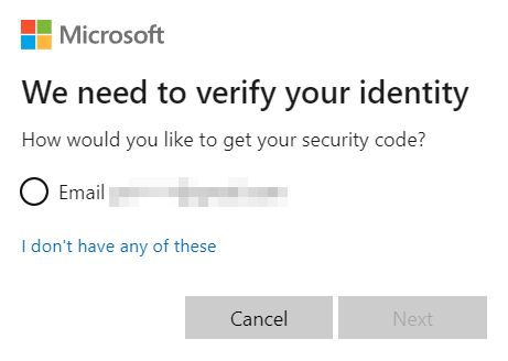 microsoft account we need to verify your identity