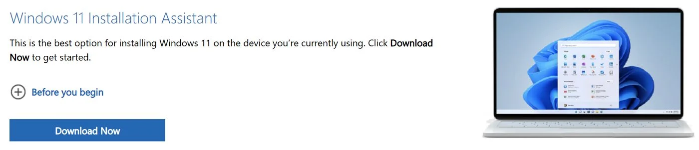 asistente de instalación de windows 11