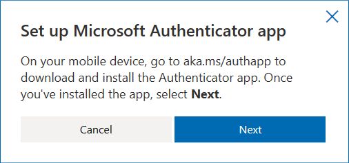 set up microsoft authenticator app