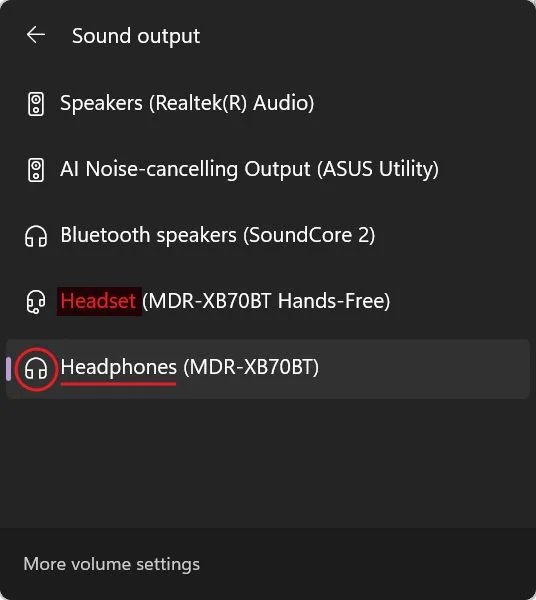 windows choose audio source