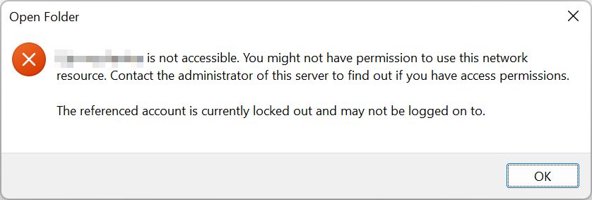 windows network computer is not accessible