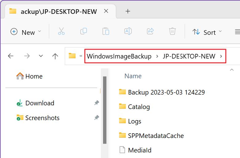 windows system image contents