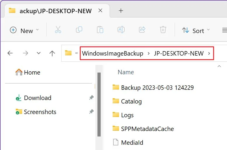 windows system image contents