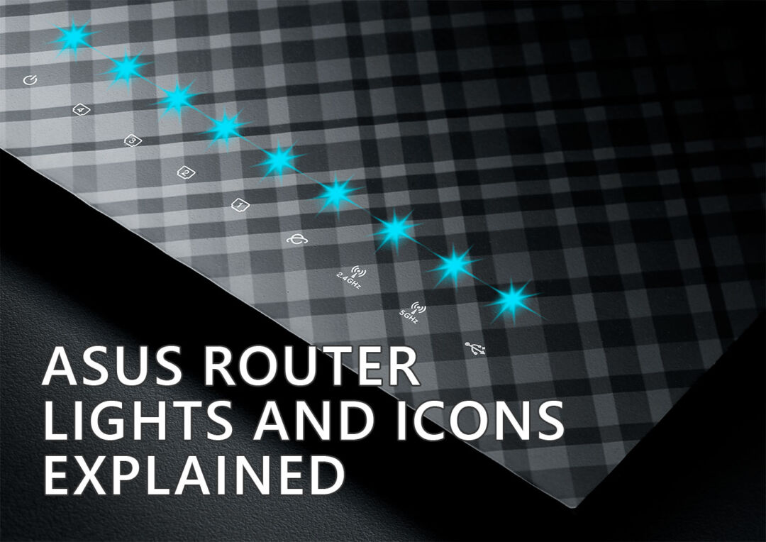 Significado das luzes e dos ícones do router ASUS: Como os leres