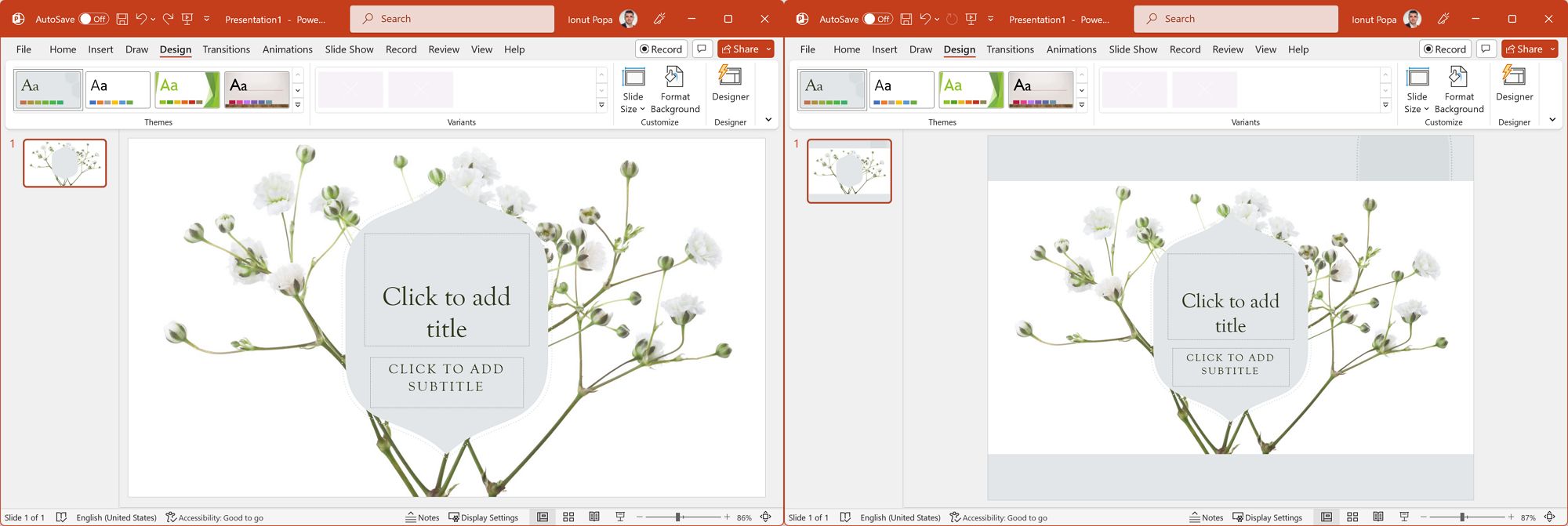 powerpoint slide content auto arranged