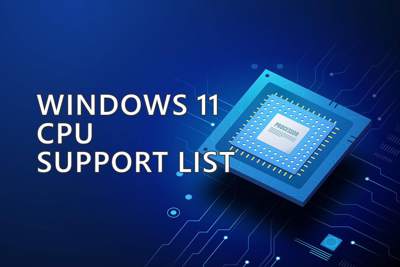 windows 11 cpu support list