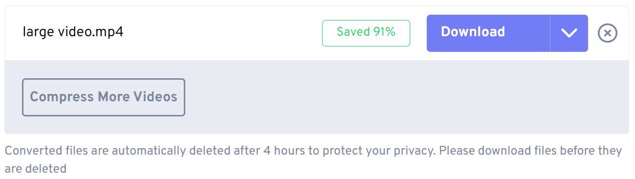 freeconvert video compression completed download