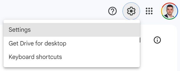 google sheets settings