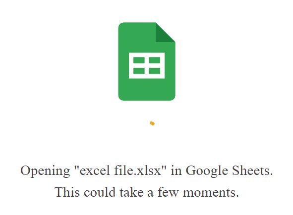 abrir ficheiro excel no carregador do google sheets