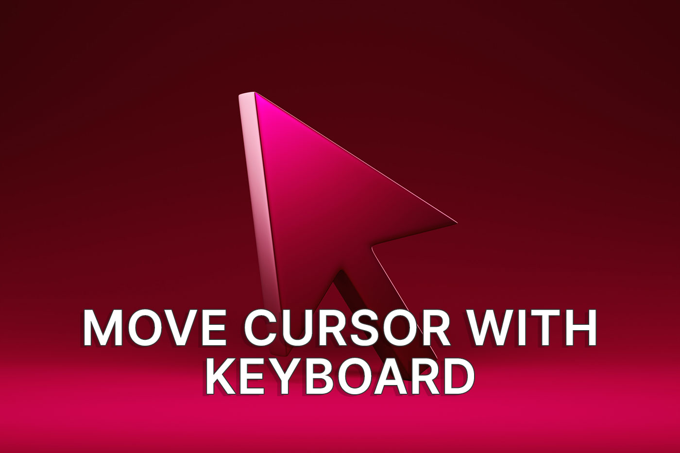 mouse keys move cursor with keyboard in windows