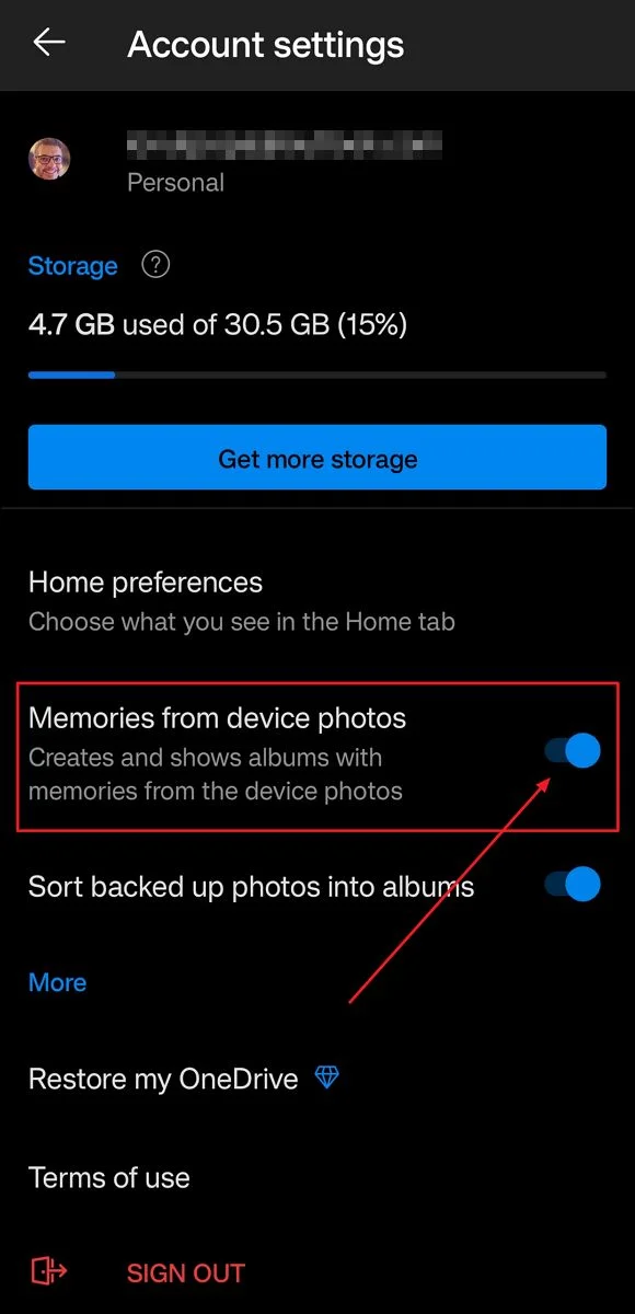 从设备照片中获取 onedrive 和 Android 应用程序的记忆