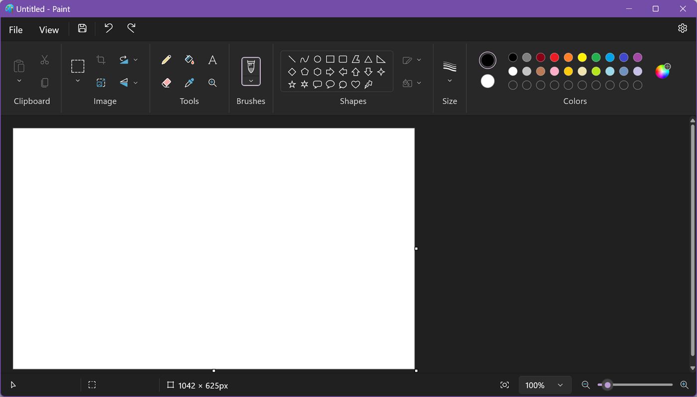 paint dark mode interface