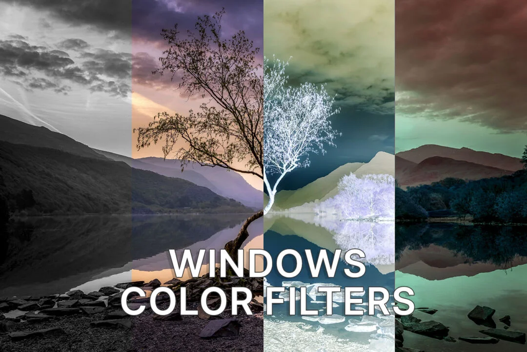 Cómo utilizar los filtros de color en Windows y qué aspecto tienen