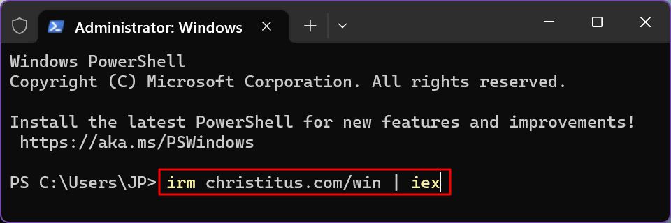 windows debloater launch from terminal or powershell