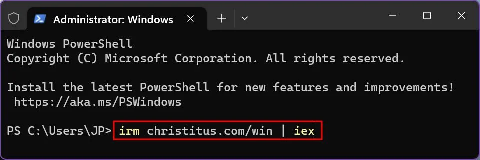 windows debloater launch from terminal or powershell