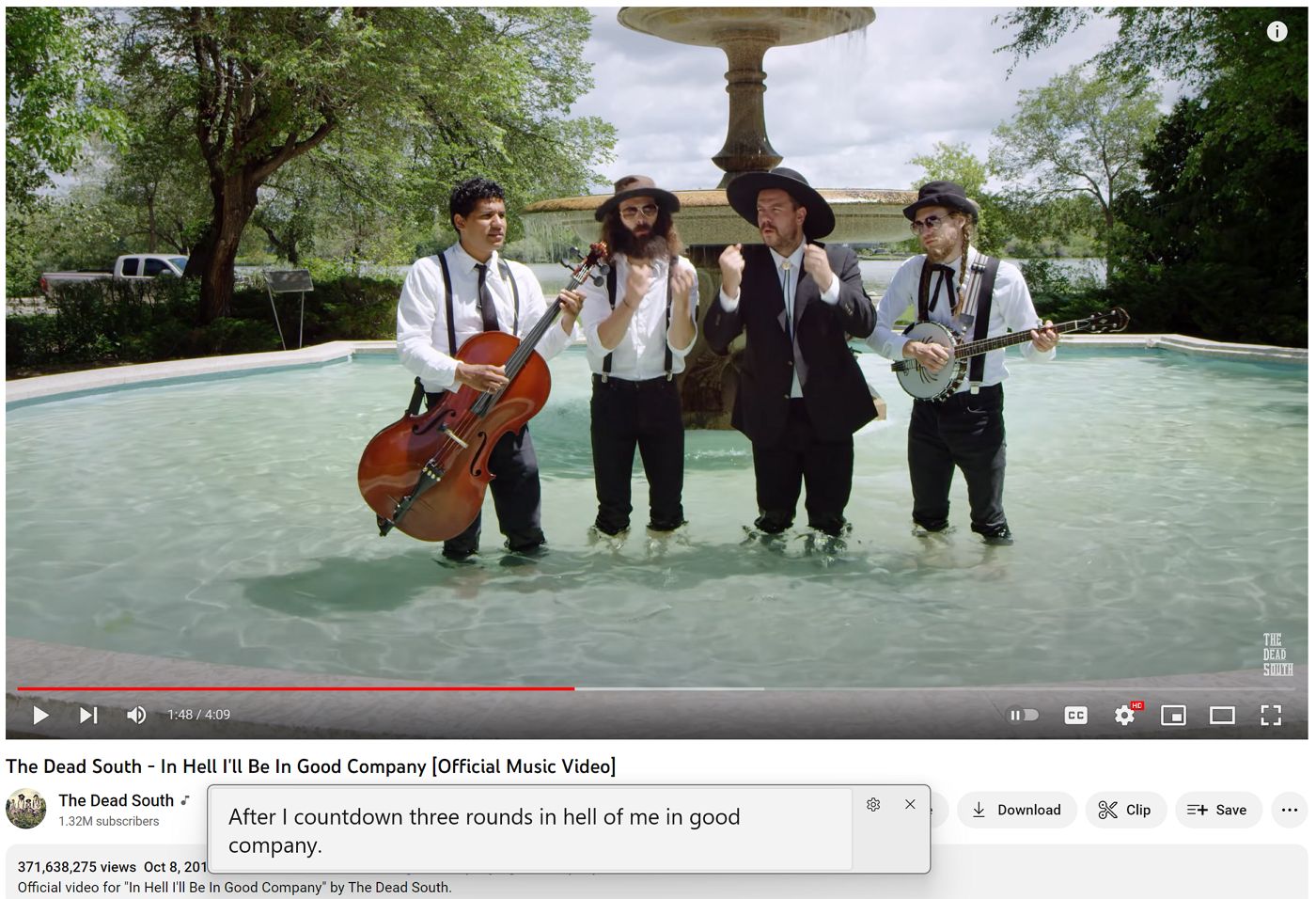 windows live captions music video