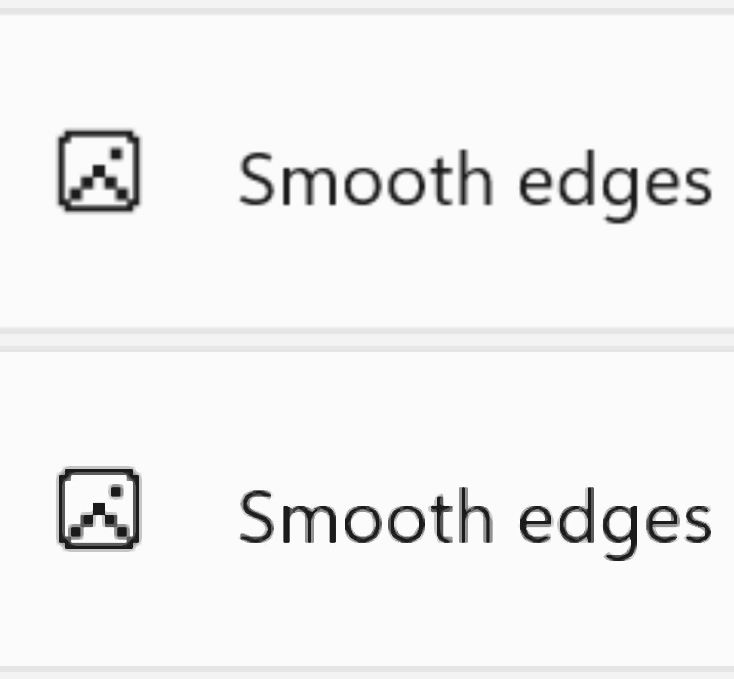windows magnifier smooth vs non smooth