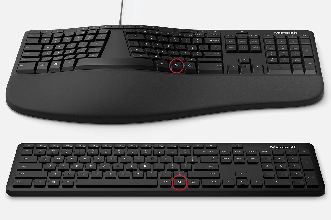 microsoft keyboards with office key