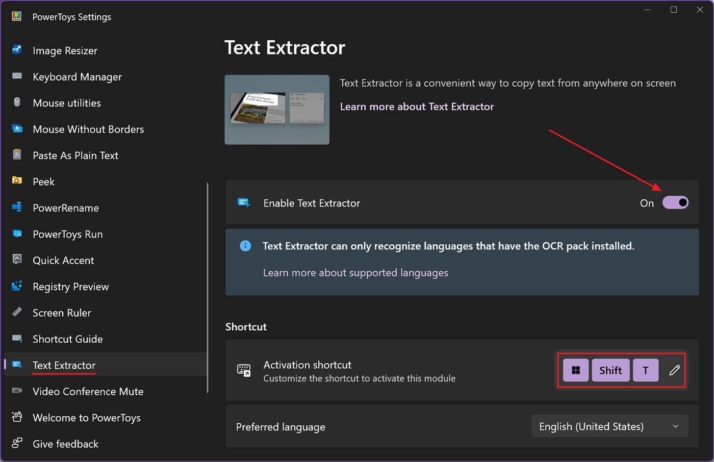 powertoys text extractor