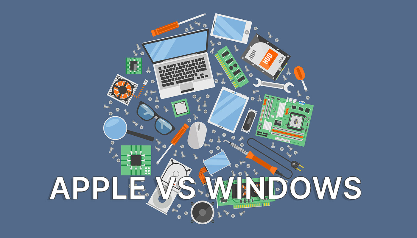 apple vs windows hardware hersteller