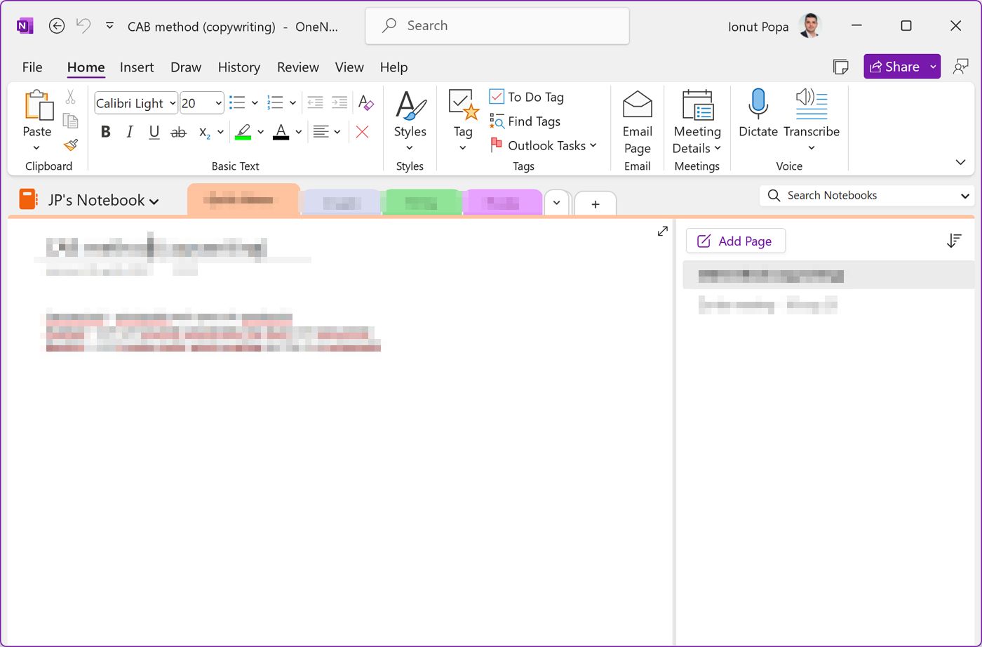 Microsoft onenote