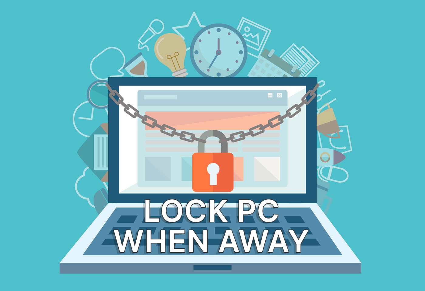lock pc when away