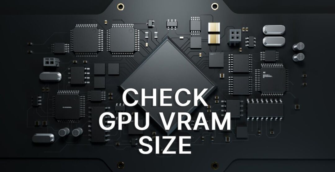 How to check GPU VRAM size in Windows without installing apps