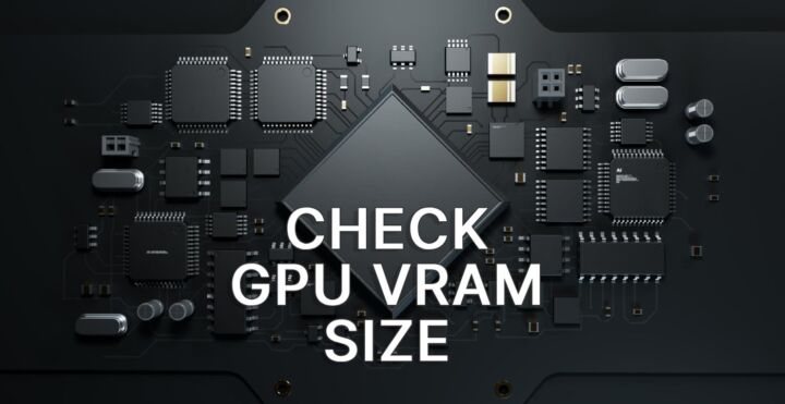 How to check GPU VRAM size in Windows without installing apps