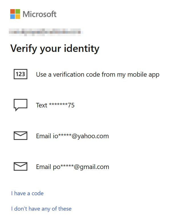 microsoft help protect your account verify your identity