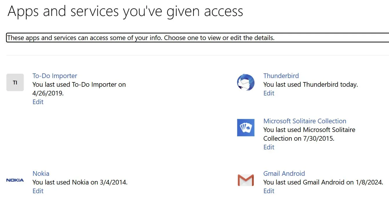 マイクロソフト・プライバシー・ダッシュボードのアプリとサービスにアクセスする