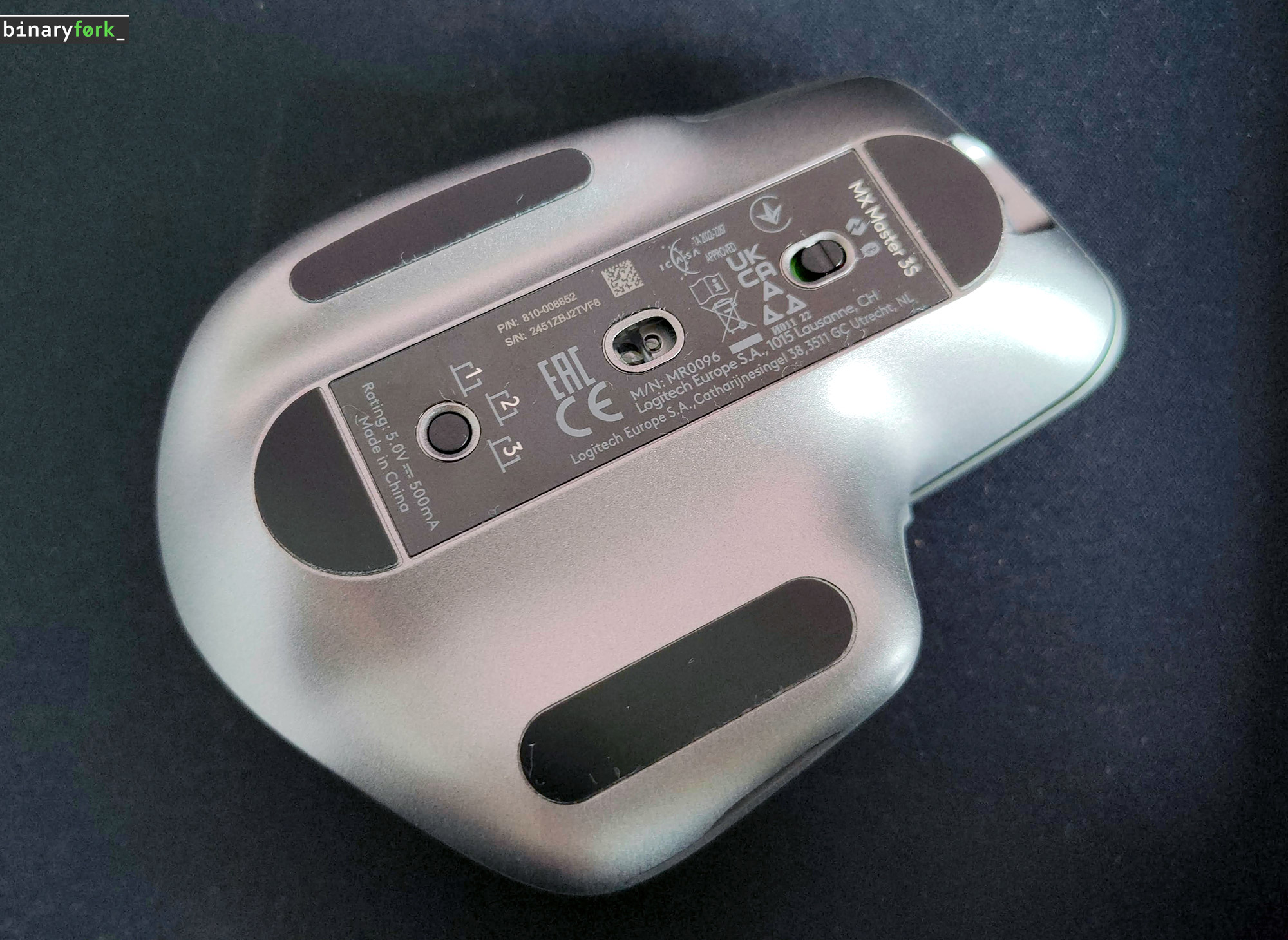 ロジクール MXマスター3S底面図